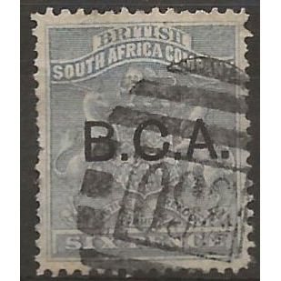 British Central Africa 1891 SG5 6d Deep Blue Good/Fine Used ..