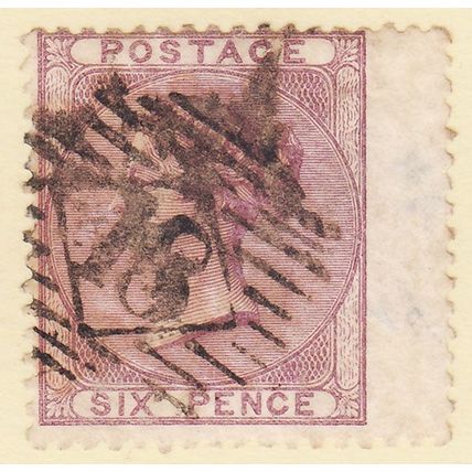 GB QV 1855 6d LILAC SG68 GU