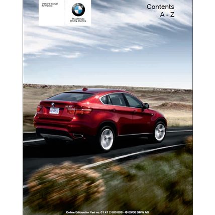 BMW X5 DRIVE 3.0i 4.8i 3.5d X6 DRIVE 3.5i 5.0i OWNERS MANUAL MOTOR CAR ENGLISH
