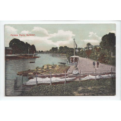 Parkers Ferry Surbiton Surrey Postcard PF1