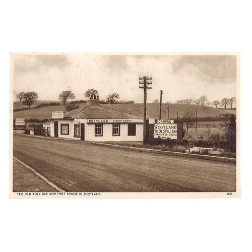 THE OLD TOLL BAR GRETNA GREEN, SCOTLAND unused vintage postcard 1953 =