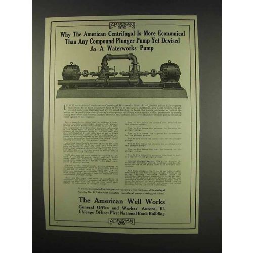 1913 The American Well Works Ad - Centrifugal