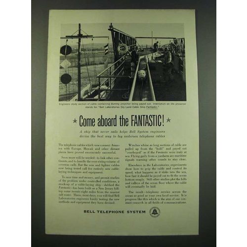 1960 Bell Telephone Ad - Come Aboard the Fantastic