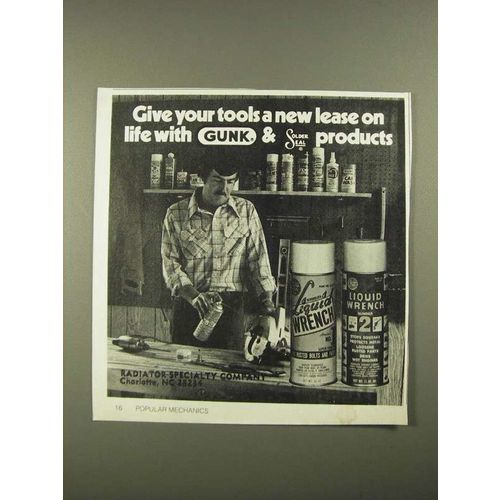 1979 Liquid Wrench Ad - Gunk & Solder Seal Products