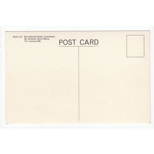 Bryn Morfydd Hotel Llanrhaeadr Nr Denbigh Postcard Denbighshire D