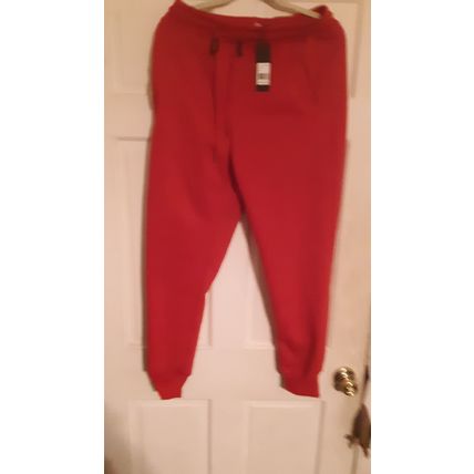 Galaxy By Harvic Men'S Regular-Fit Fleece Jogger Sweatpants, Red S