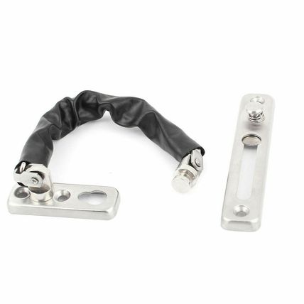 Quality Shinny Stainless Steel Home Security Window Door Latch Chain Slide Lock
