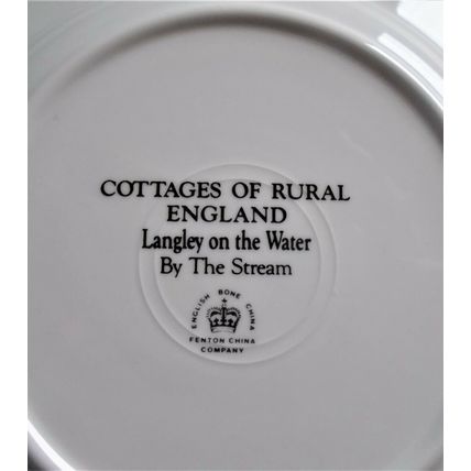 Fenton Langley on the Water By The Stream Cottages of Rural England Plate