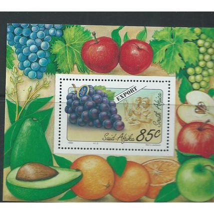 south africa stamps sg831 sg 831 mini sheet mnh fruits