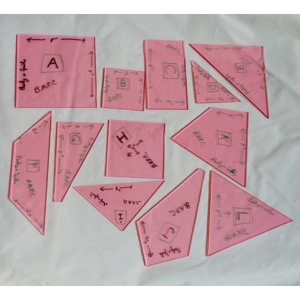 Quick Strip Peaky Spikes Friends Quilting Templates SP1 Doreen Speckmann Used