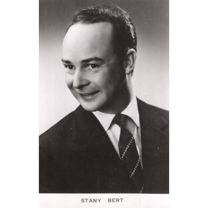 Stany Bert Belgium Tenor Real Photo Plain Back Postcard