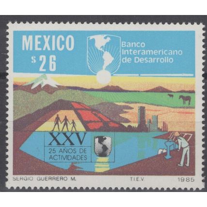 ZAYIX - Mexico 1409 MNH Interamerican Development Bank 071522S04M