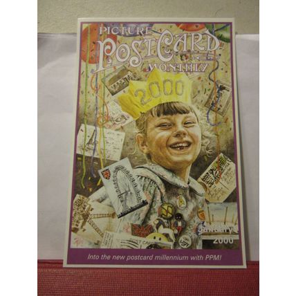 PICTURE POSTCARD MONTHLY magazine CELEBRATING THE MILLENNIUM unused postcard =