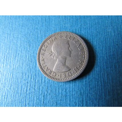 1960 QUEEN ELIZABETH II SIXPENCE FREE POST. (zzebid)