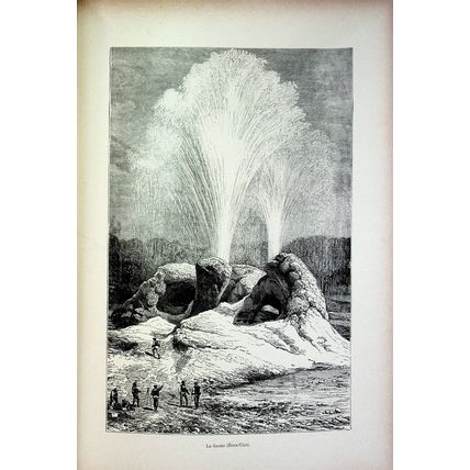 The Grotto, Geyser, Yellowstone, USA, Book Illustration (Print), 1895