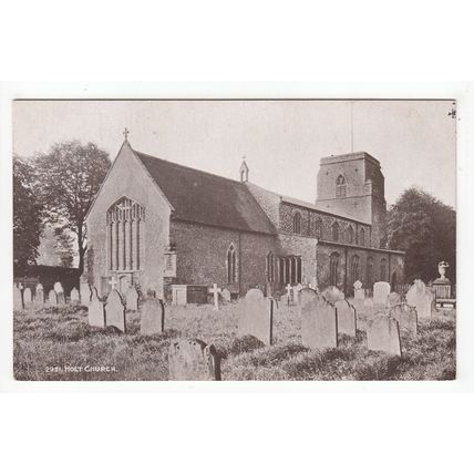 St Andrews Church Holt Postcard Norfolk