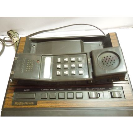 Radio Shack Chronofone cordless electronic telephone digital clock radio ET-380