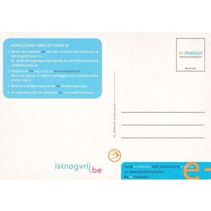 Deze.be Advertising Postcard unused VGC