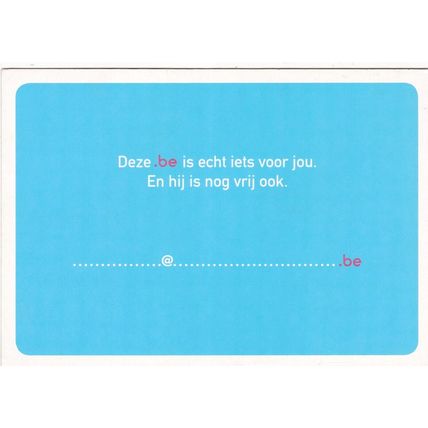 Deze.be Advertising Postcard unused VGC