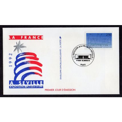 France - 1992 - France Pavilion at Seville Expo, FDC