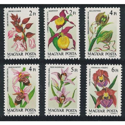 Hungary Orchids 6v 1987 MNH SG#3795-3800