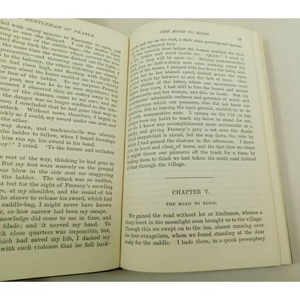 Antique Leather Bound Book Gentleman Of France S Weyman Gaskell Evans Family