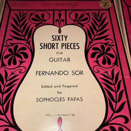 Sixty Short Pieces For Guitar- Fernando Sor. 2 Volumes. 1967. Rare Item.