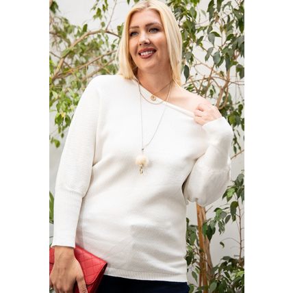 Women's Round Neck Long Sleeve Solid Sweater
