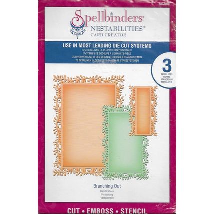 Spellbinders. Branching Out Die Set. Die Cutting Cardmaking Scrapbooking