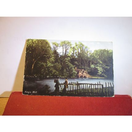 KING'S MILL, STAMFORD , LINCOLNSHIRE used antique postcard by Hartmann 1910 pm =
