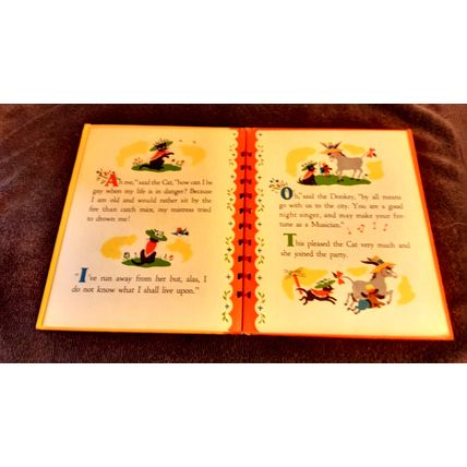 The Traveling Musicians Bonnie Book Illustrated By Dolli Tingle 1946 Great Shape