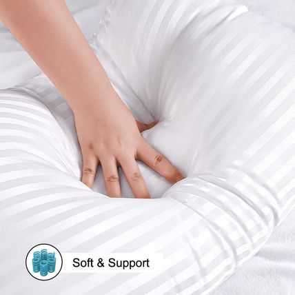 EIUE Bed Pillows for Sleeping 4 Pack，Pillows for Side and Back Sleepers,Super So