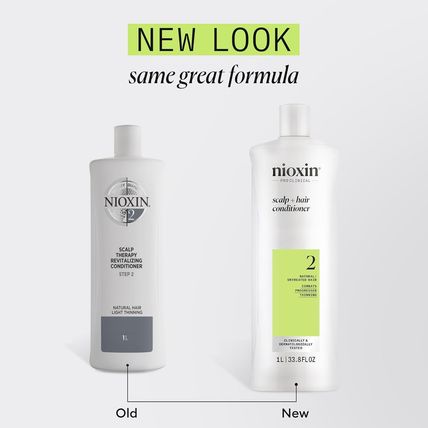 Nioxin System 2 Scalp + Hair Thickening Conditioner for Natural Hair with Progre
