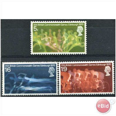 1970 Commonwealth Games Set SG832-834 Unmounted Mint