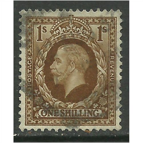 GB 1936 KGV 1/-d Bistre Brown SG 449 (F230
