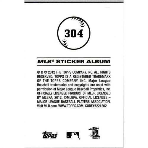 2012 Topps MLB Sticker Collection - #304 - Neftali Feliz