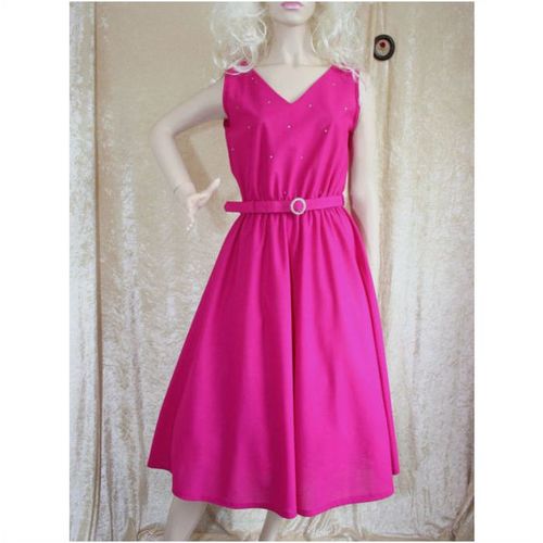 Vintage 1960 Designer Diamonte Party Evening Dress Size 12 New without Tag