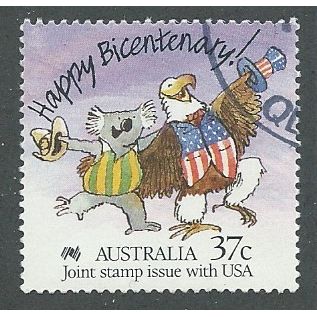 AUS 1988 37c 'BI-CENTENIAL OF AUSTRALIA' FINE USED (EBID44-483)