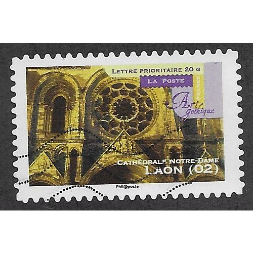 FRA 2011 (58c) 'GOTHIC ART - LAON (62) FINE USED (EBID57-558)