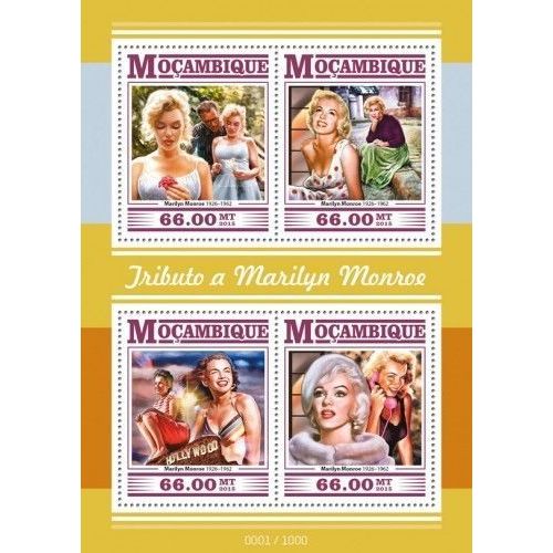 MOZAMBIQUE 2015 SHEET MNH MARILYN MONROE 3
