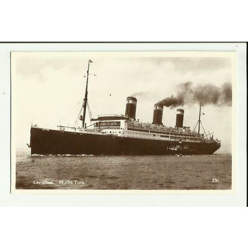United States Lines SS LEVIATHAN Postcard (23)