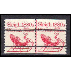 1900a 5.2c Sleigh Fine MNH Dry Gum CNP Left 3 PA0368