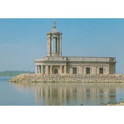 Normanton Church Museum Leicester Leics Anglian Water Rare 1980s Postcard