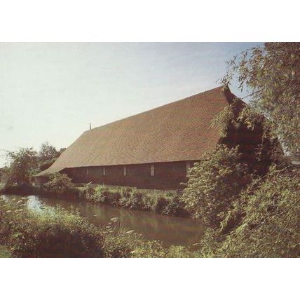 Medieval Farming 14th Century Farm Barn & Lake At Widdington Essex Postcard