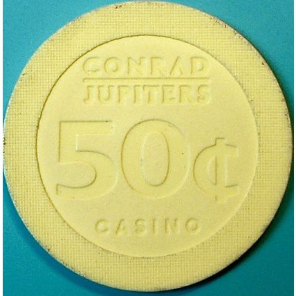 Jupiters. 50¢ Casino Chip. Gold Coast, Australia. N72.
