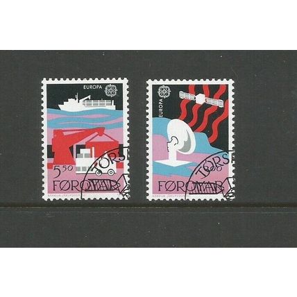 Faroe Islands 1988 Europa, Transport & Communications Used Set SG 161 / 162