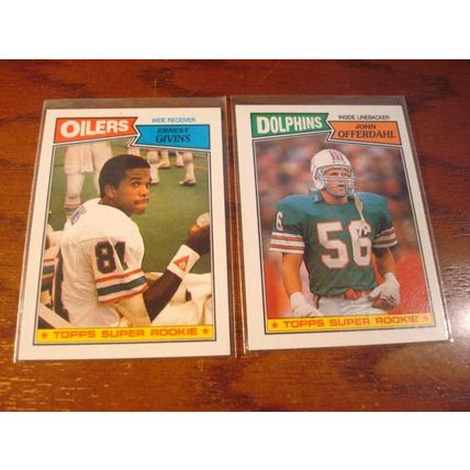 1987 Topps, 6-Cards, ANDRE REED HOF/MARTIN/GIVINS ++