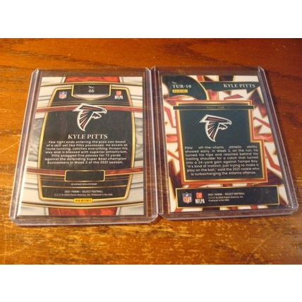 2021 Panini Select, 2-Cards, KYLE PITTS Rc, Falcons
