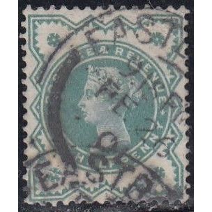 GB, 1900 1/2d blue-green, SG 213 (Scott #125), used