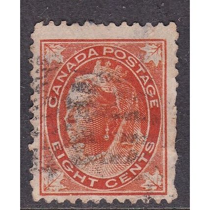 Canada 1897 Victoria 8c Fine Used SG 148 VGC